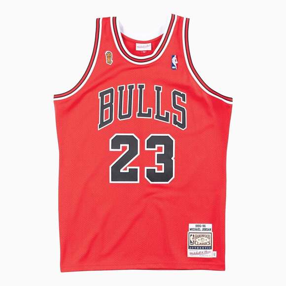 Authentic Michael Jordan Chicago Bulls Road Finals NBA 1995-96 Jersey (Brand New